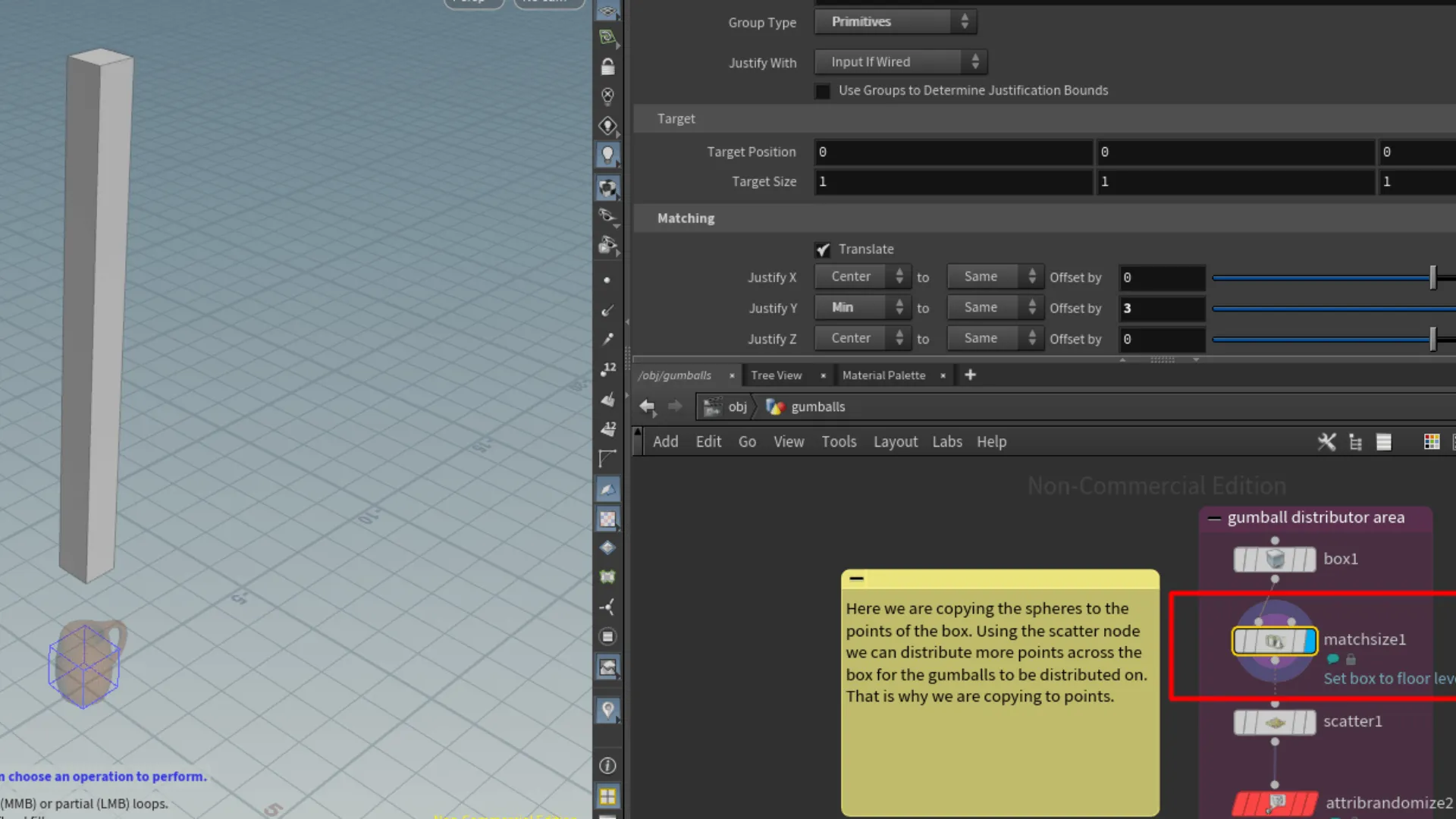 Box object for points scatter