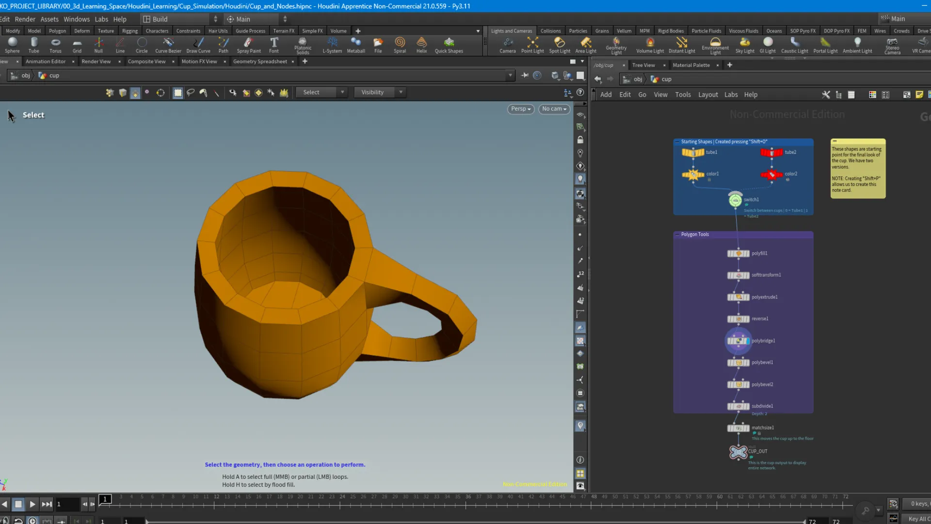 Cup model stage 5