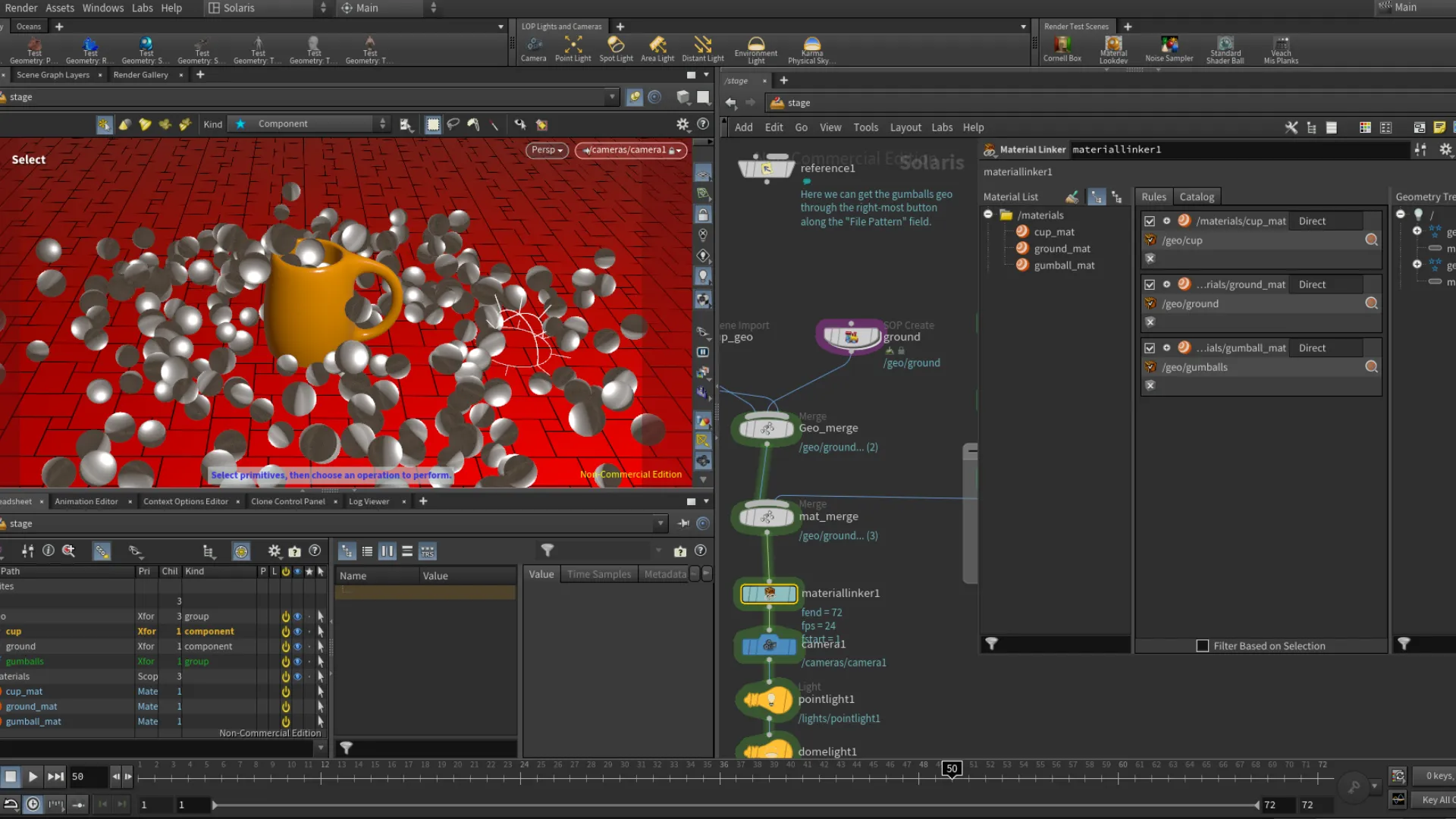 Ground mat color map set/create.