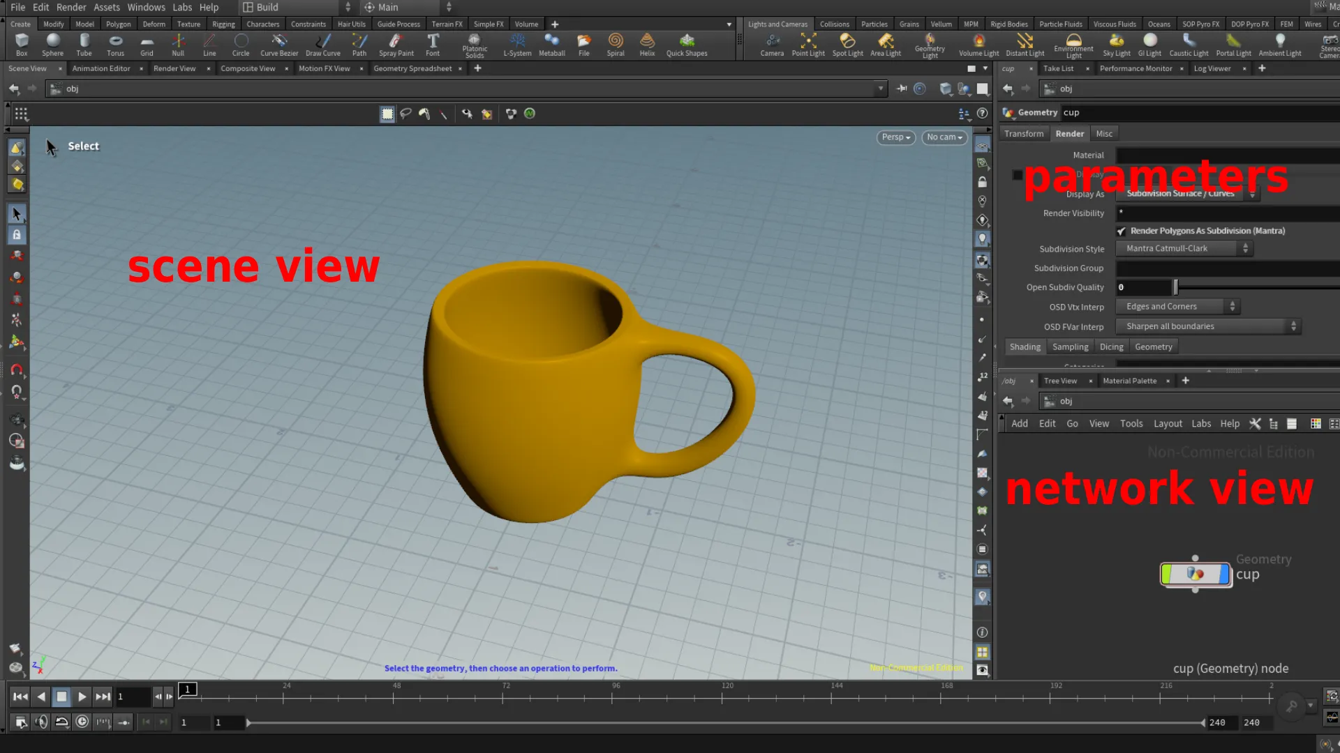 Houdini viewport overview