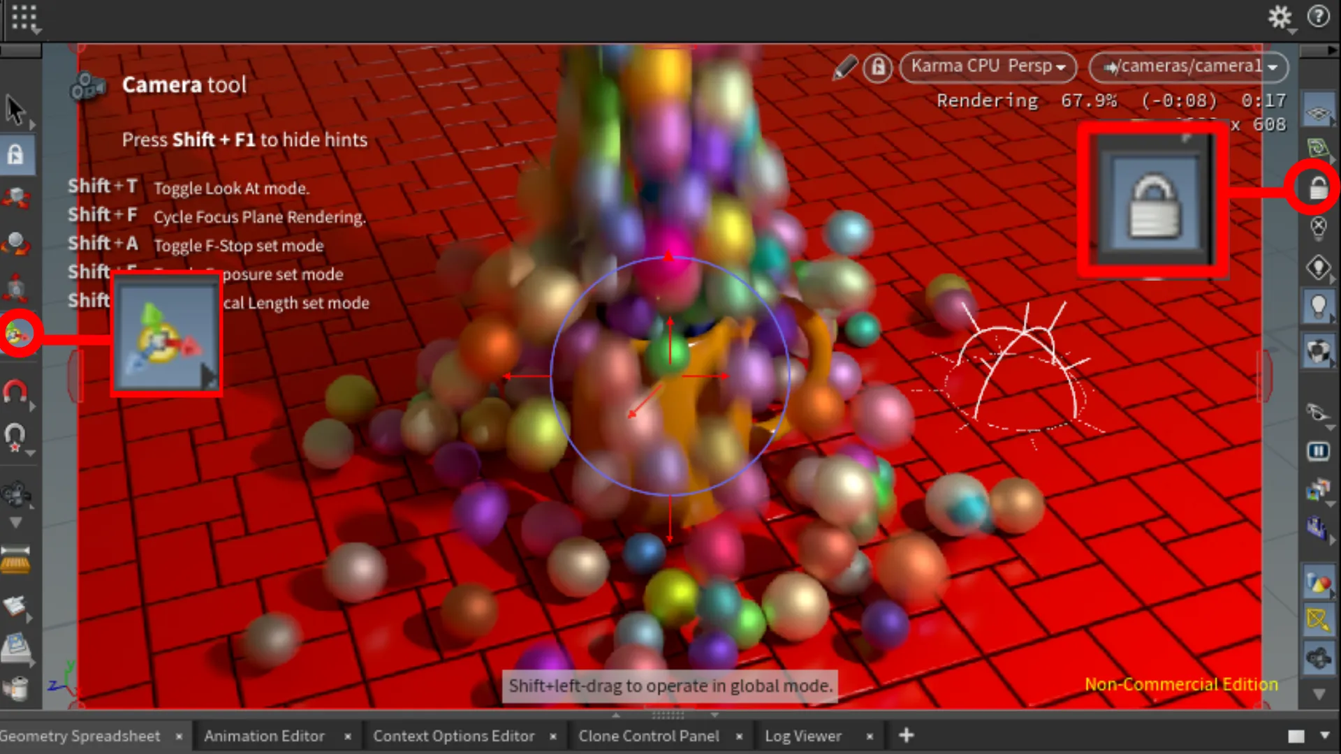 Lock the camera to navigation.