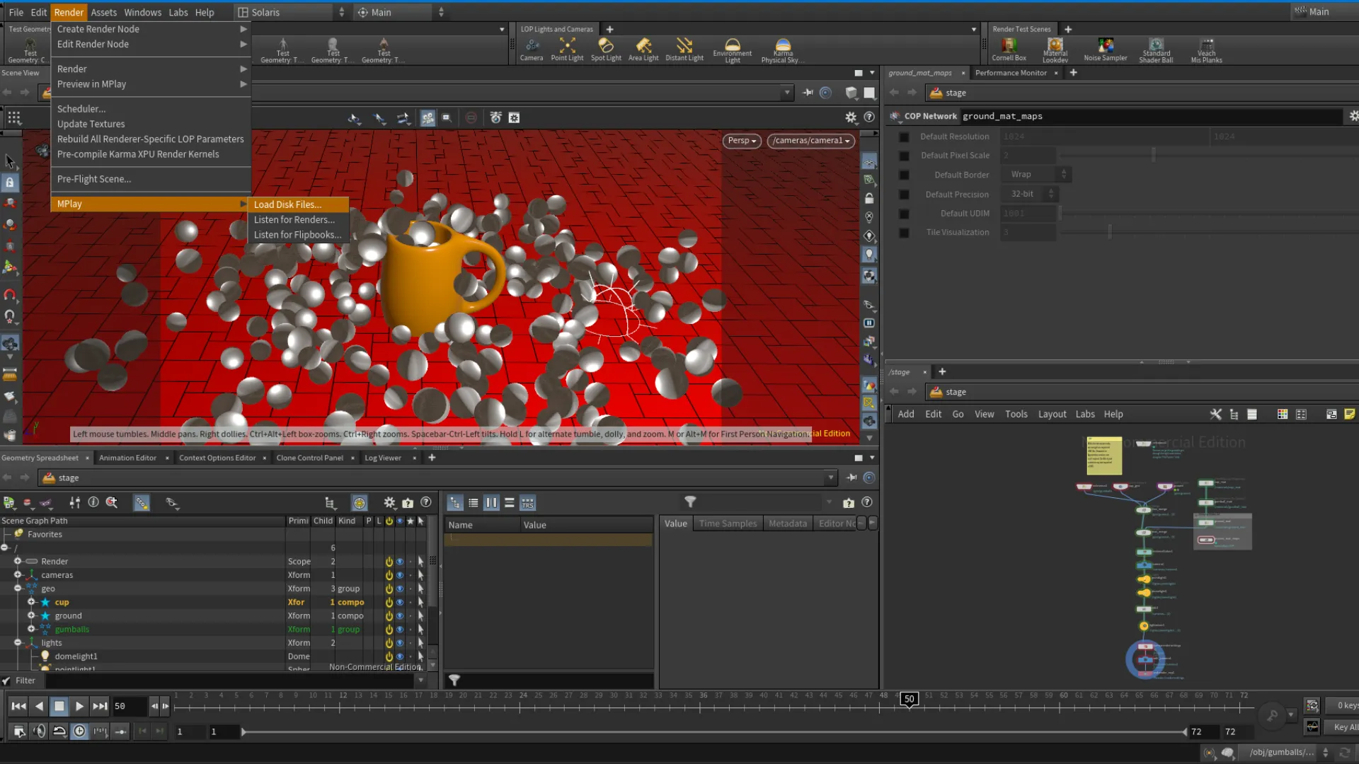 Ground mat color map set/create.