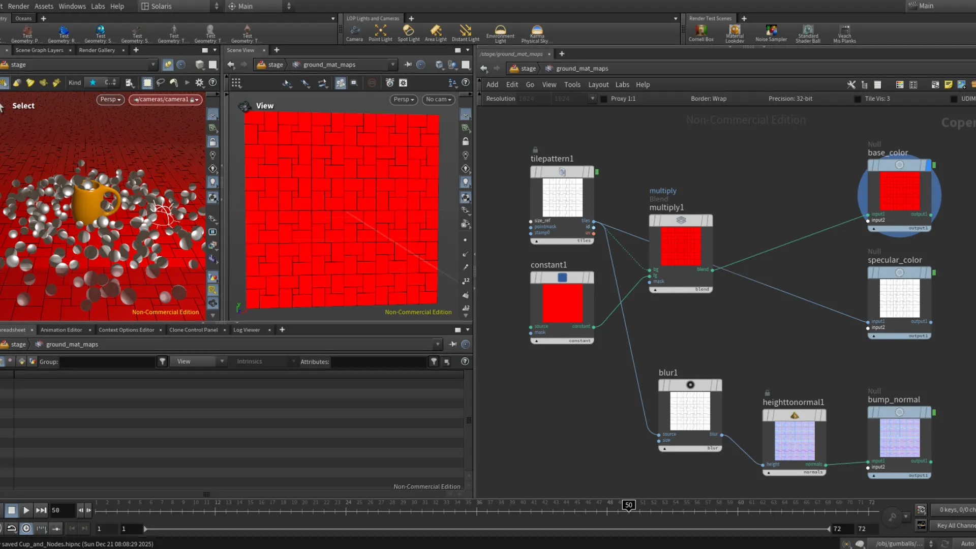 Compositing textures with Copernicus.